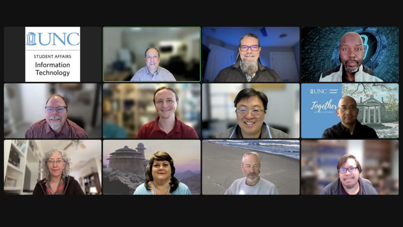 A screenshot of SAIT Staff in a Zoom meeting