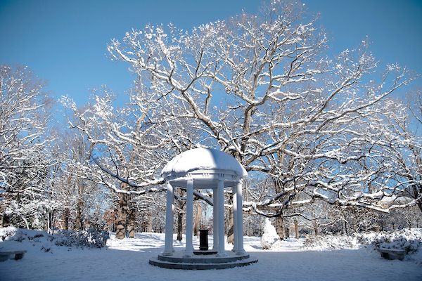 The Old Well in the snow.
