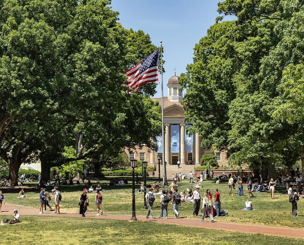 Wilson Library quad at UNC-Chapel Hill